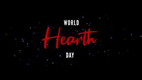 World Heart Day greeting text animation promoting heart health awareness Stock Footage 346279921