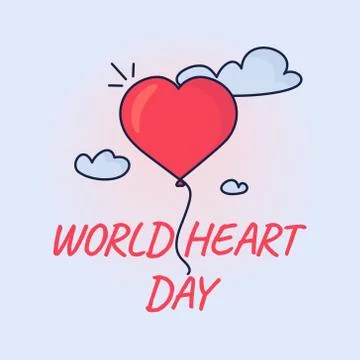World heart day Stock Illustration