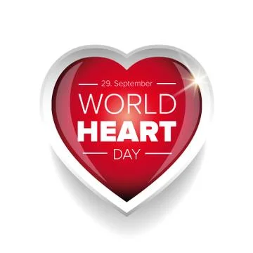World Heart Day vector Stock Illustration