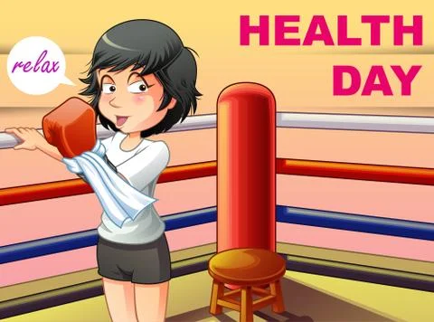 World heath day Stock Illustration