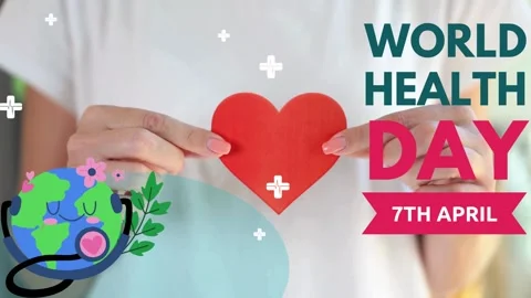 World heath day intro video text overlay Stock Footage 306274848