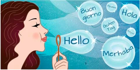 World hello day. Stock Illustration