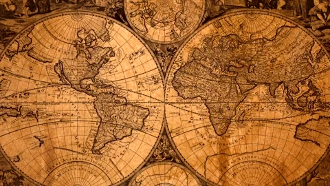 World Hemisphere Map 库存影片 333285407
