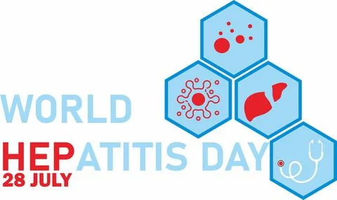 World hepatitis day 1 Stock Illustration
