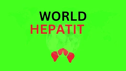 World Hepatitis Day concept animation video on green screen Stock Footage 340018587