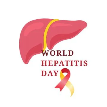 World hepatitis day creative design  Stock Illustration