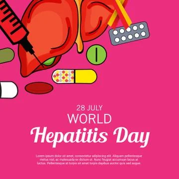 World Hepatitis Day. Stock Illustration