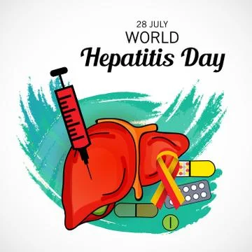 World Hepatitis Day. Illustrazione stock
