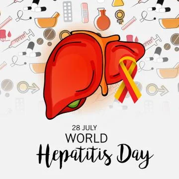 World Hepatitis Day. Stock Illustration