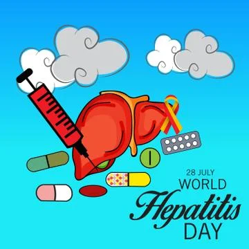 World Hepatitis Day. Stock Illustration