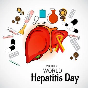 World Hepatitis Day. Stock Illustration