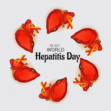 World Hepatitis Day. Stock Illustration
