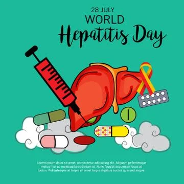 World Hepatitis Day. Stock Illustration