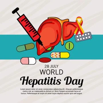 World Hepatitis Day. Stock Illustration