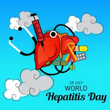 World Hepatitis Day. Stock Illustration