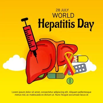 World Hepatitis Day. Stock Illustration