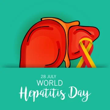 World Hepatitis Day. Illustrazione stock