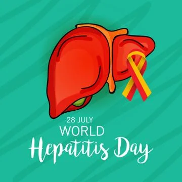 World Hepatitis Day. Illustrazione stock