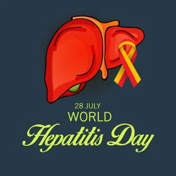 World Hepatitis Day. Illustrazione stock