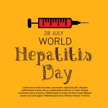World Hepatitis Day. Stock Illustration