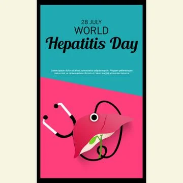 World Hepatitis Day. Illustrazione stock