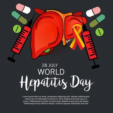 World Hepatitis Day. Stock Illustration