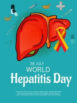 World Hepatitis Day. Illustrazione stock