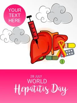 World Hepatitis Day. Stock Illustration