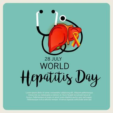 World Hepatitis Day. Illustrazione stock