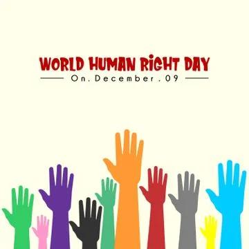 World Human Right Day Stock Illustration
