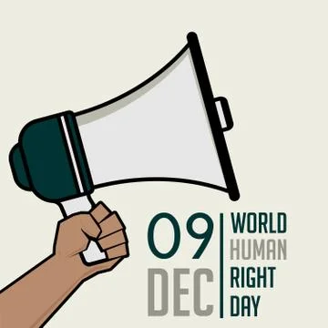 World Human Right Day Stock Illustration