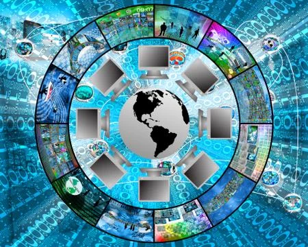 The world 库存插图