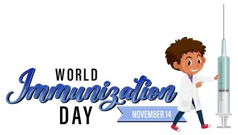 World immunization day banner design Stock Illustration