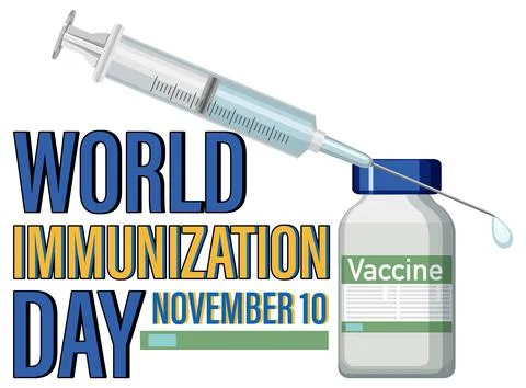 World immunization day banner design Stock Illustration