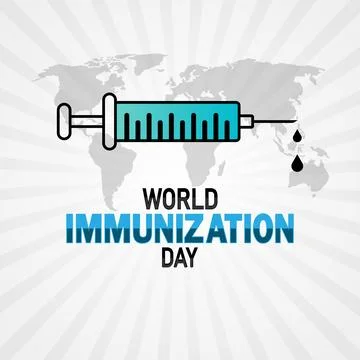 World Immunization Day Illustrazione stock