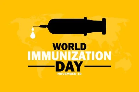 World Immunization Day Vector Illustration Stock Illustration