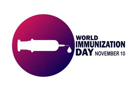 World Immunization Day Vector Template Design Illustration Illustrazione stock