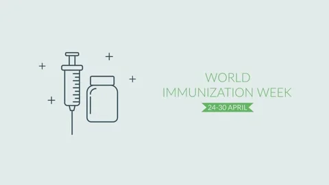 World Immunization Week Vídeo Stock 335607269