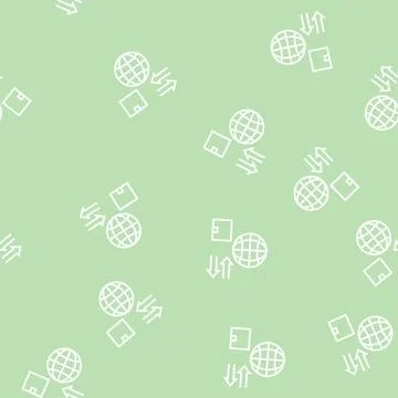 World import and export line seamless pattern Stock Illustration