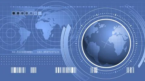 World Infographical Interface Stock Illustration