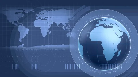 World Infographics Interface Stock-Footage 45666408