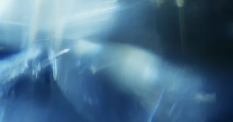 The World Inside the Crystal. Refraction of Light Through a Glass. 库存影片 149525777