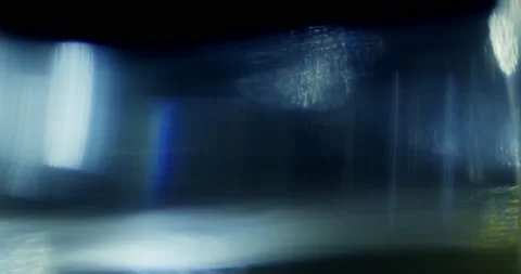 The World Inside the Crystal. Refraction of Light Through a Glass. Stock Footage 149526117