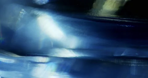 The World Inside the Crystal. Refraction of Light Through a Glass. Stock Footage 149526132