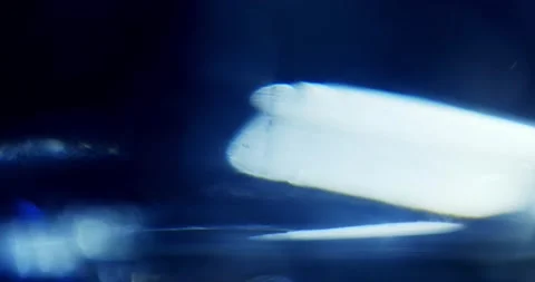 The World Inside the Crystal. Refraction of Light Through a Glass. Stock Footage 149526387