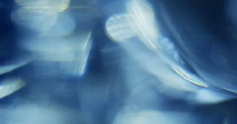 The World Inside the Crystal. Refraction of Light Through a Glass. Stock Footage 149526468