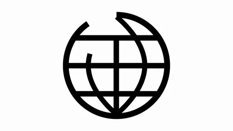 World internet connection logo animation Stock-Footage 125146162