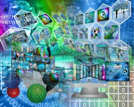 World of internet Illustrazione stock