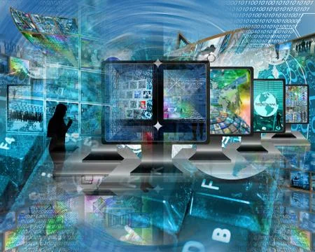 World of internet Stockillustratie