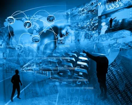 World of internet Stockillustratie